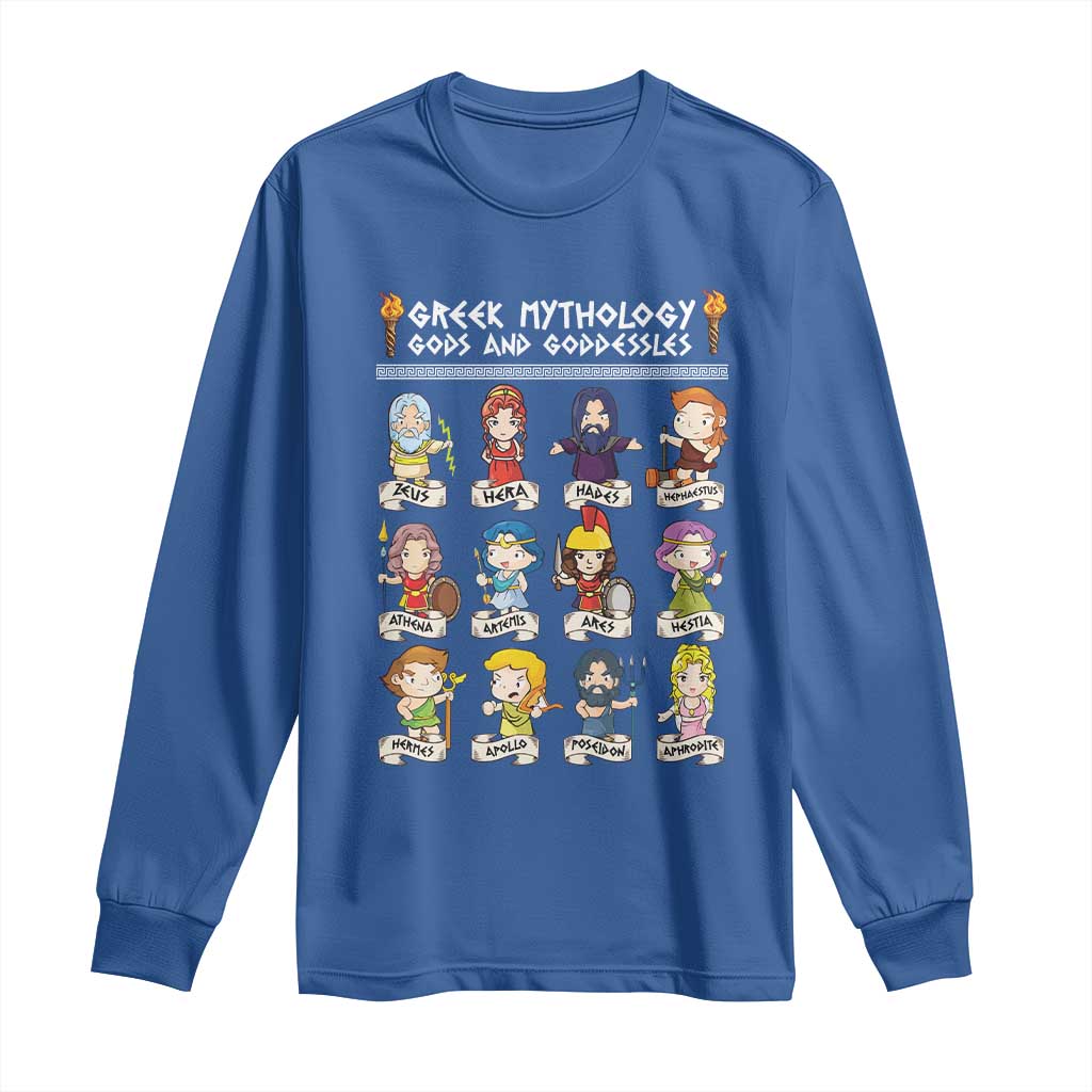 Greek Mythology Long Sleeve Shirt Gods And Goddesses