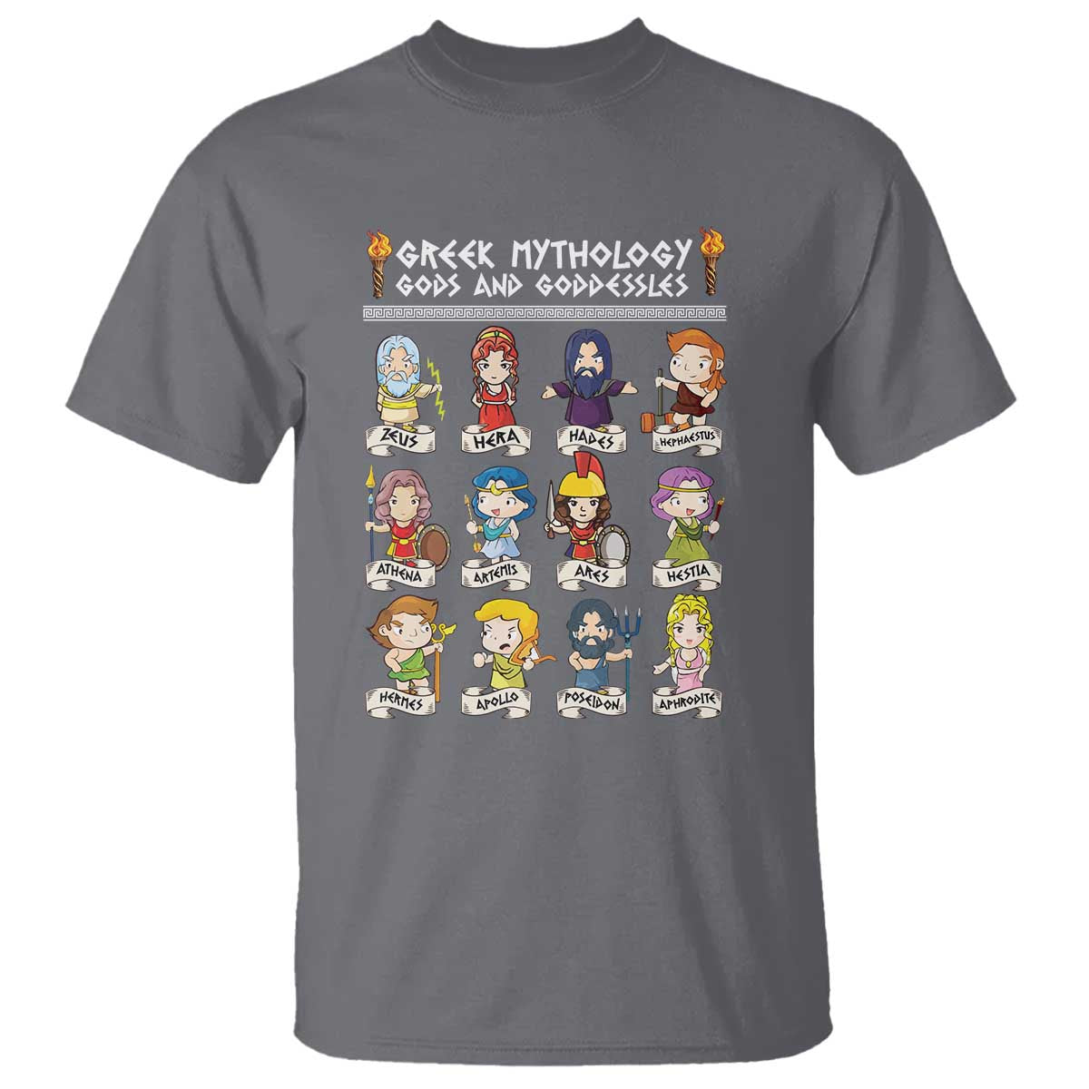 Greek Mythology T Shirt Gods And Goddesses