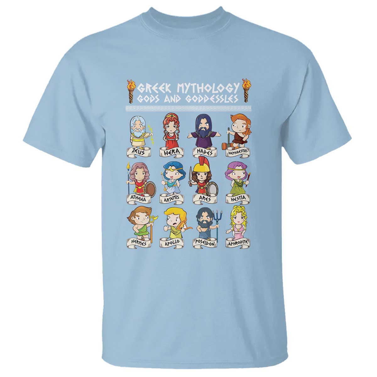 Greek Mythology T Shirt Gods And Goddesses