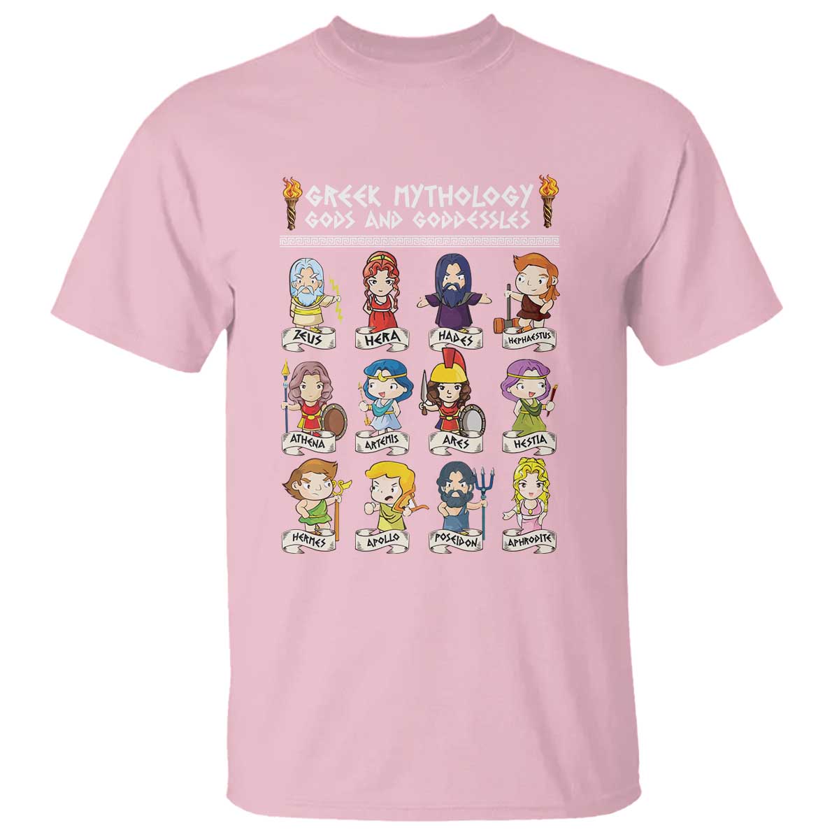 Greek Mythology T Shirt Gods And Goddesses