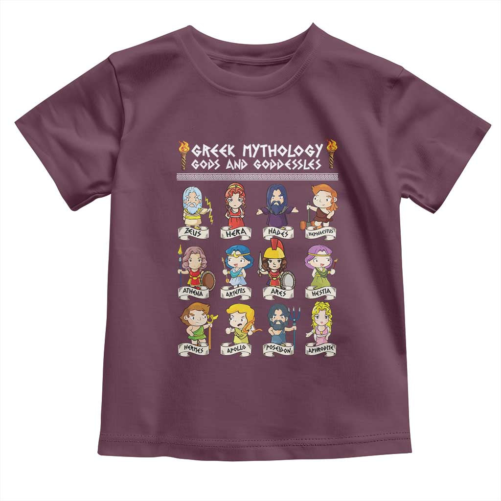 Greek Mythology Toddler T Shirt Gods And Goddesses
