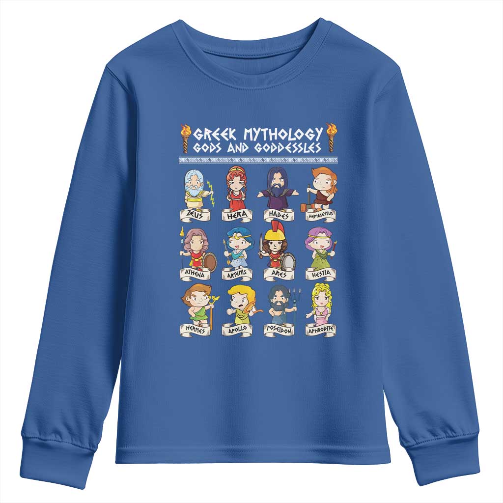 Greek Mythology Youth Sweatshirt Gods And Goddesses