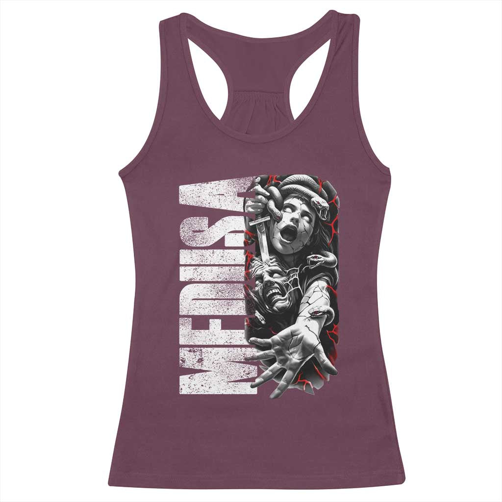 Greek Mythology Medusa Racerback Tank Top