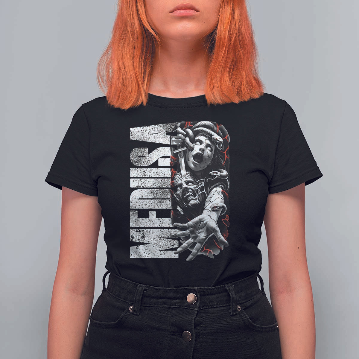 Greek Mythology Medusa T Shirt For Women
