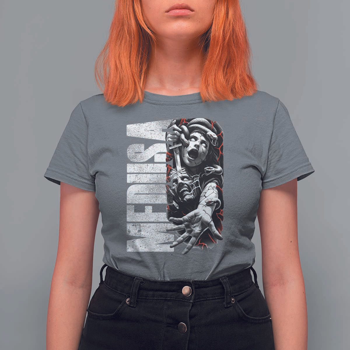 Greek Mythology Medusa T Shirt For Women