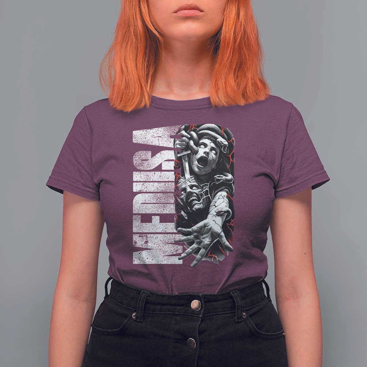 Greek Mythology Medusa T Shirt For Women