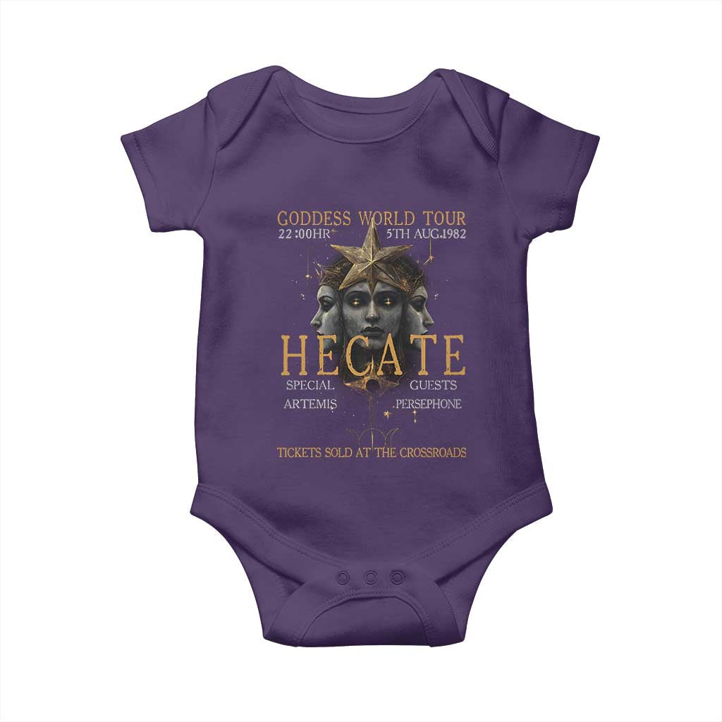 Greek Mythology Hecate Triple Goddess Baby Onesie Goddess World Tour Persephone Artemis