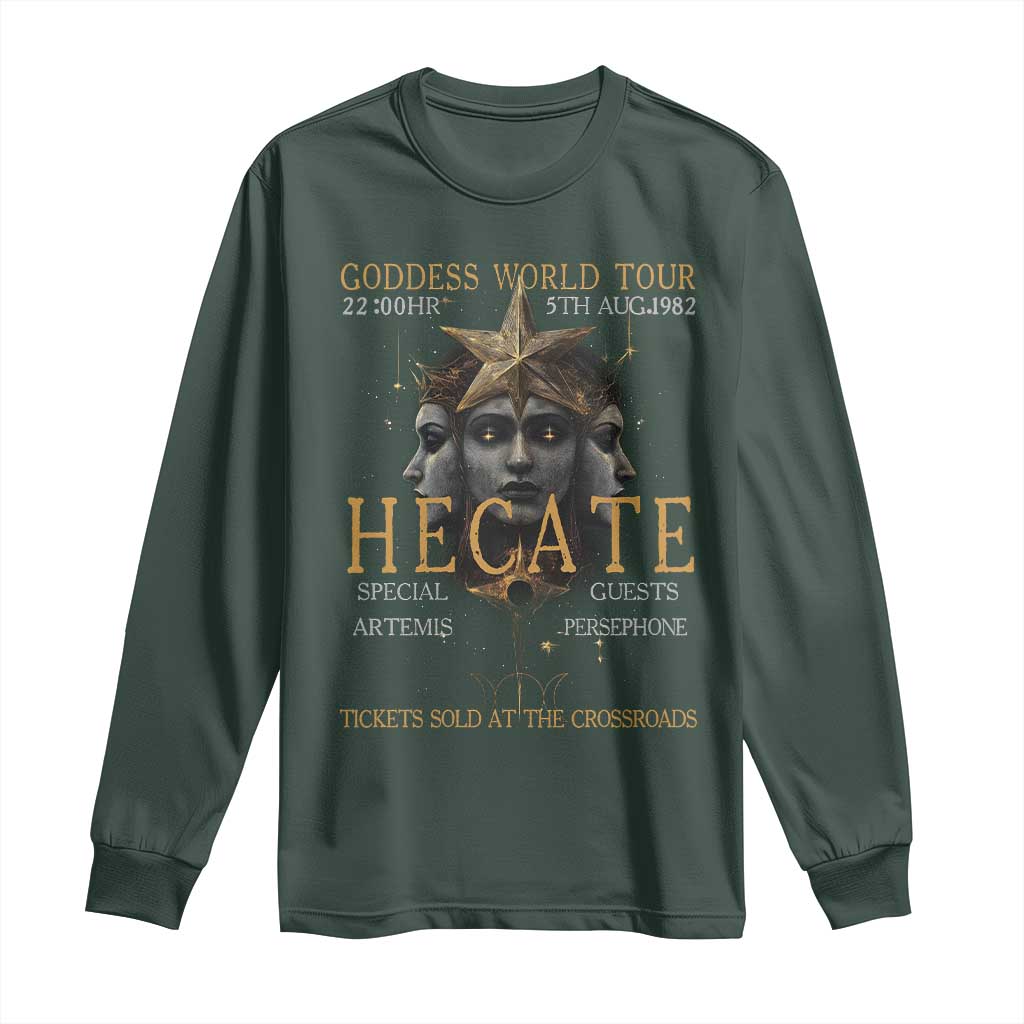 Greek Mythology Hecate Triple Goddess Long Sleeve Shirt Goddess World Tour Persephone Artemis