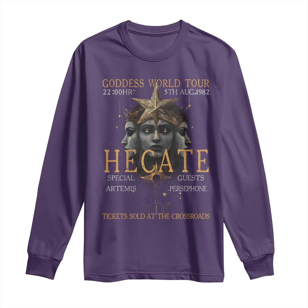 Greek Mythology Hecate Triple Goddess Long Sleeve Shirt Goddess World Tour Persephone Artemis