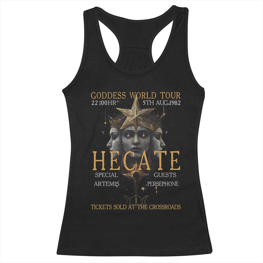 Greek Mythology Hecate Triple Goddess Racerback Tank Top Goddess World Tour Persephone Artemis