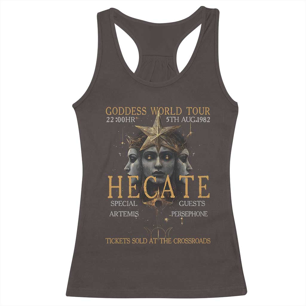 Greek Mythology Hecate Triple Goddess Racerback Tank Top Goddess World Tour Persephone Artemis