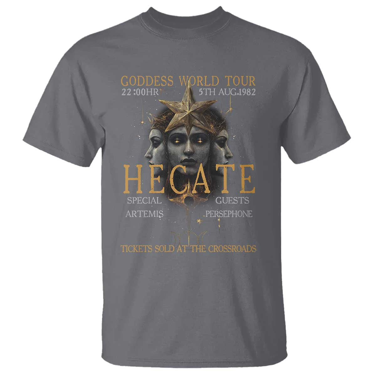 Greek Mythology Hecate Triple Goddess T Shirt Goddess World Tour Persephone Artemis