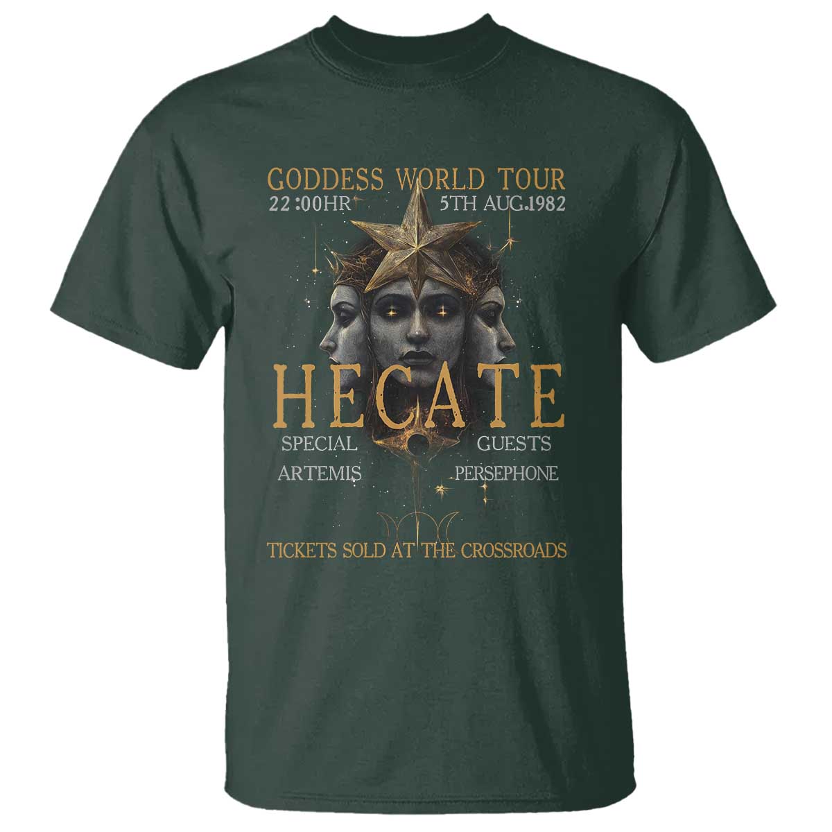 Greek Mythology Hecate Triple Goddess T Shirt Goddess World Tour Persephone Artemis