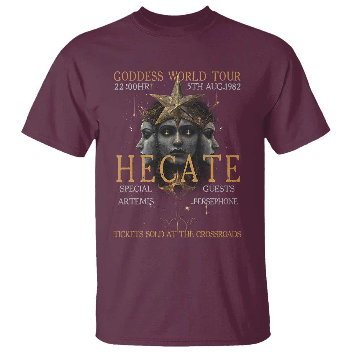 Greek Mythology Hecate Triple Goddess T Shirt Goddess World Tour Persephone Artemis