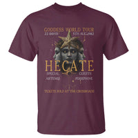Greek Mythology Hecate Triple Goddess T Shirt Goddess World Tour Persephone Artemis