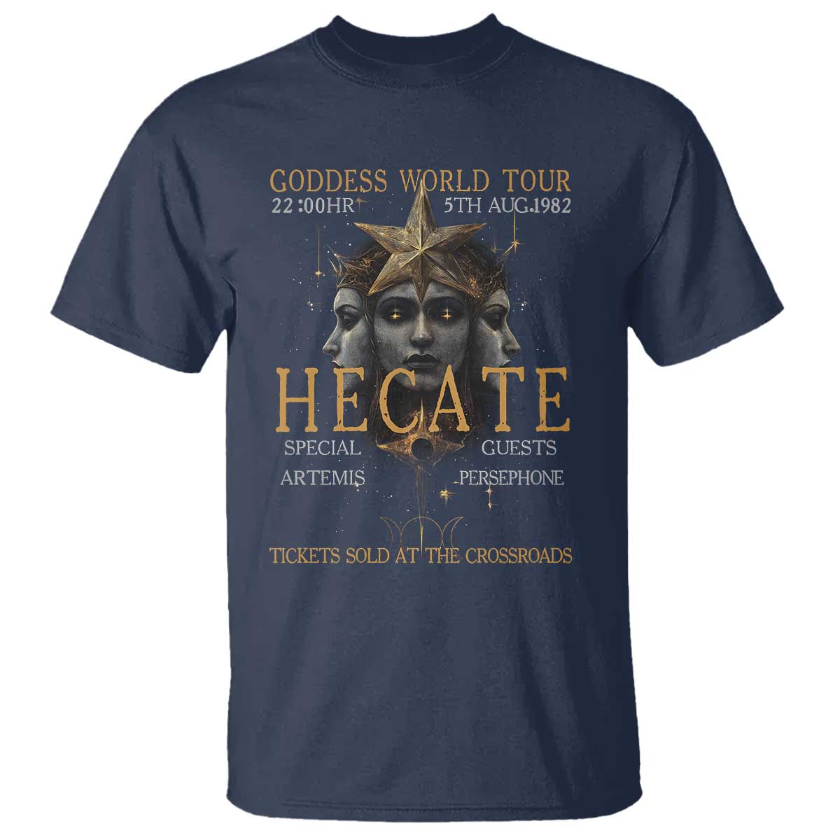 Greek Mythology Hecate Triple Goddess T Shirt Goddess World Tour Persephone Artemis