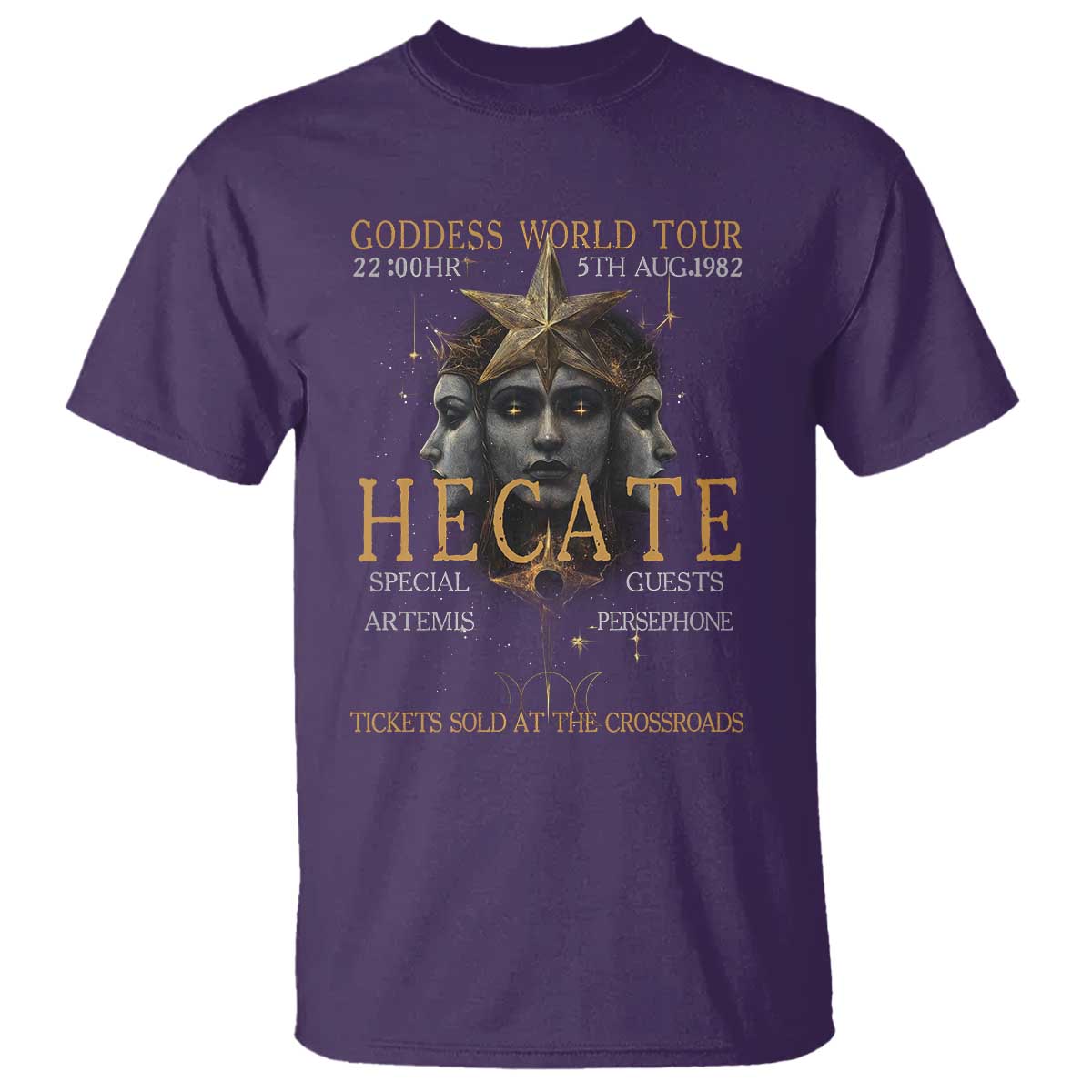 Greek Mythology Hecate Triple Goddess T Shirt Goddess World Tour Persephone Artemis