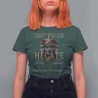 Greek Mythology Hecate Triple Goddess T Shirt For Women Goddess World Tour Persephone Artemis
