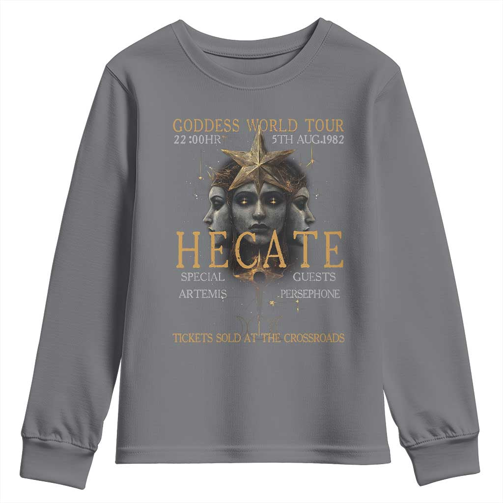 Greek Mythology Hecate Triple Goddess Youth Sweatshirt Goddess World Tour Persephone Artemis