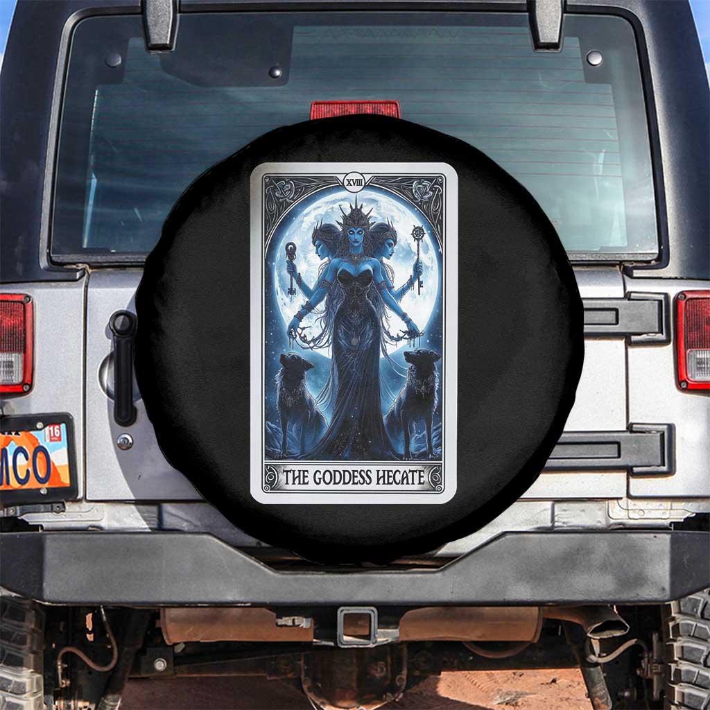 Greek Mythology Hecate Triple Goddess Spare Tire Cover Moon Pagan Gothic Witch