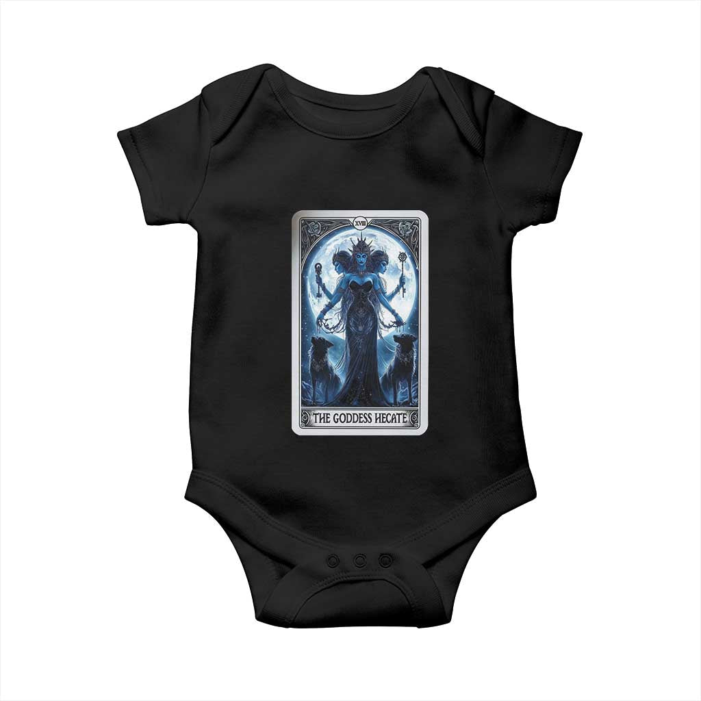 Greek Mythology Hecate Triple Goddess Baby Onesie Moon Pagan Gothic Witch