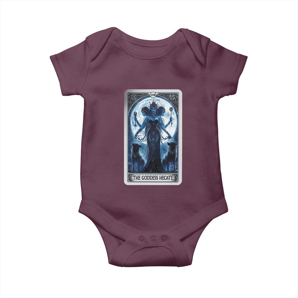 Greek Mythology Hecate Triple Goddess Baby Onesie Moon Pagan Gothic Witch