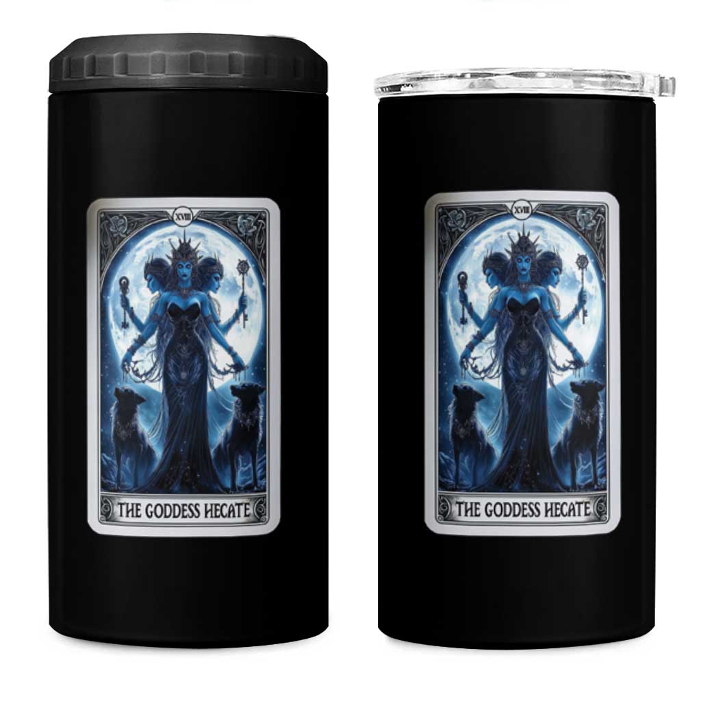 Greek Mythology Hecate Triple Goddess 4 in 1 Can Cooler Tumbler Moon Pagan Gothic Witch