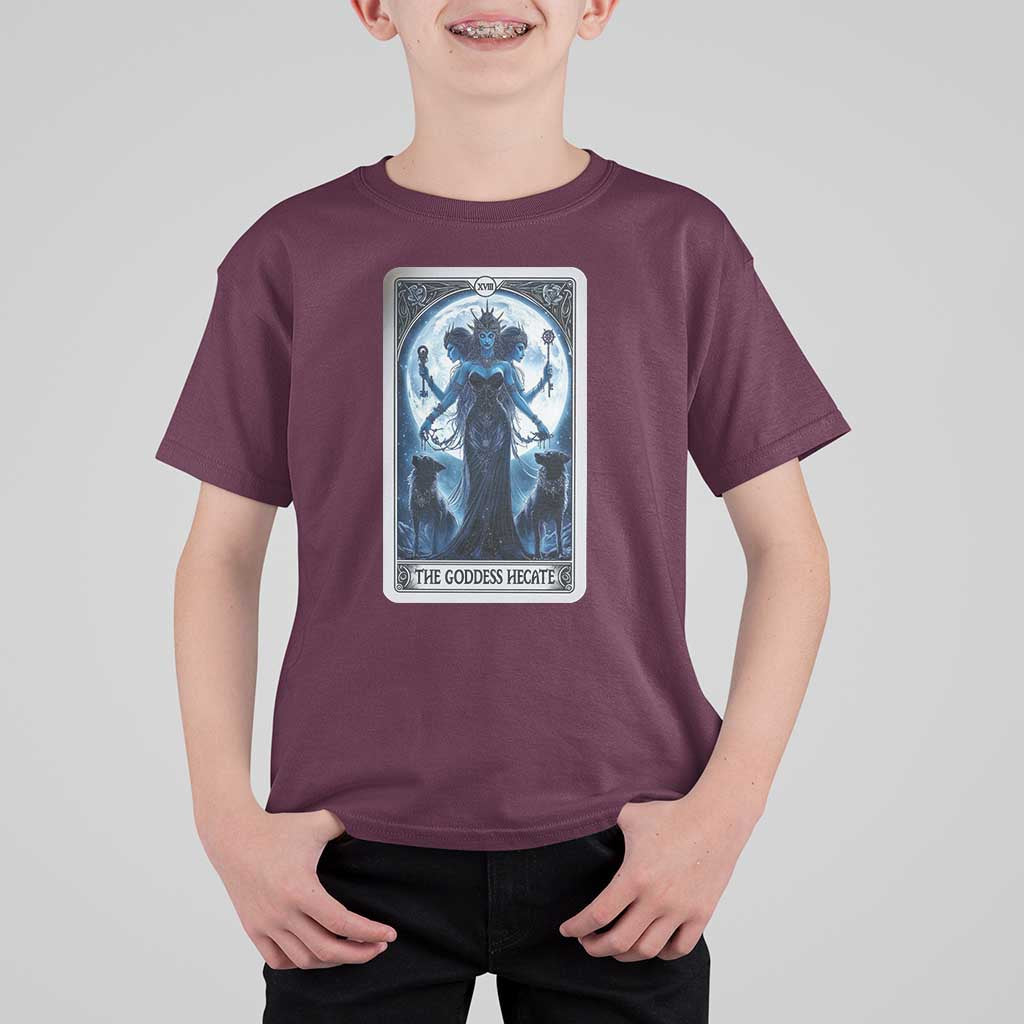 Greek Mythology Hecate Triple Goddess T Shirt For Kid Moon Pagan Gothic Witch