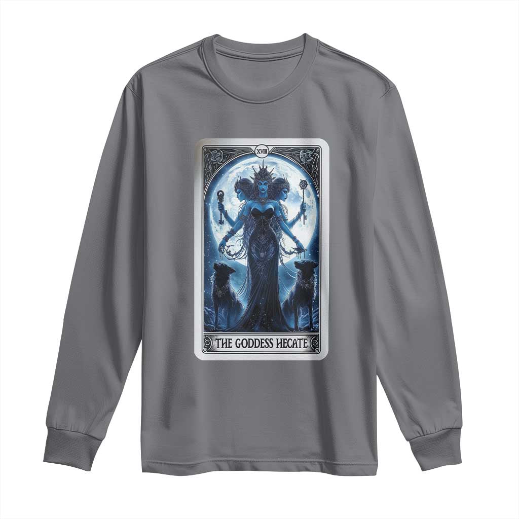 Greek Mythology Hecate Triple Goddess Long Sleeve Shirt Moon Pagan Gothic Witch