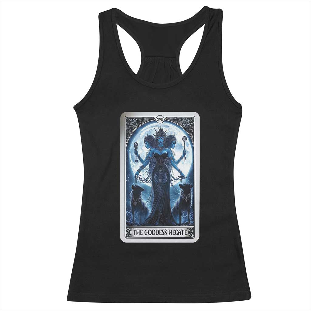 Greek Mythology Hecate Triple Goddess Racerback Tank Top Moon Pagan Gothic Witch