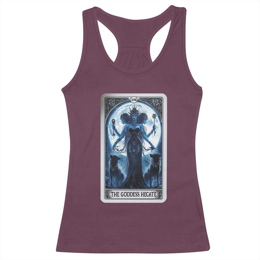 Greek Mythology Hecate Triple Goddess Racerback Tank Top Moon Pagan Gothic Witch