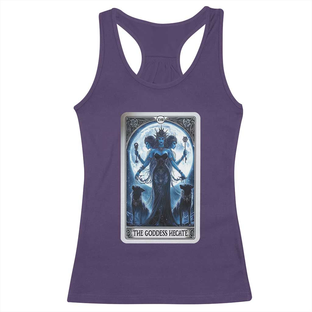 Greek Mythology Hecate Triple Goddess Racerback Tank Top Moon Pagan Gothic Witch