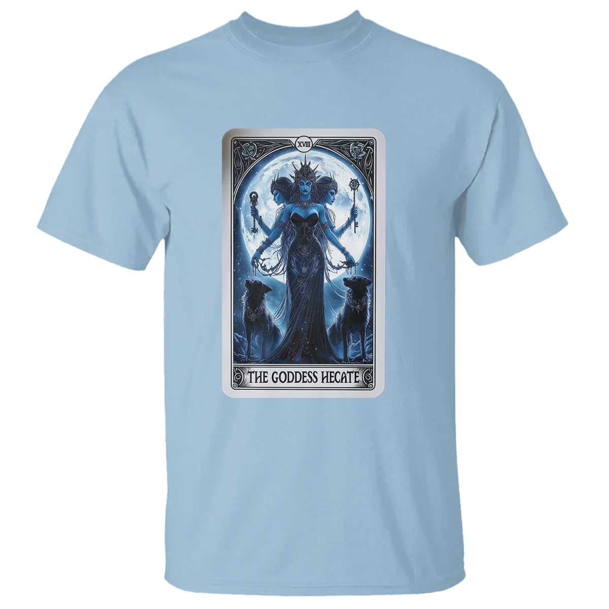 Greek Mythology Hecate Triple Goddess T Shirt Moon Pagan Gothic Witch