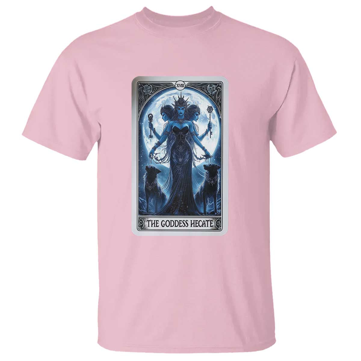 Greek Mythology Hecate Triple Goddess T Shirt Moon Pagan Gothic Witch