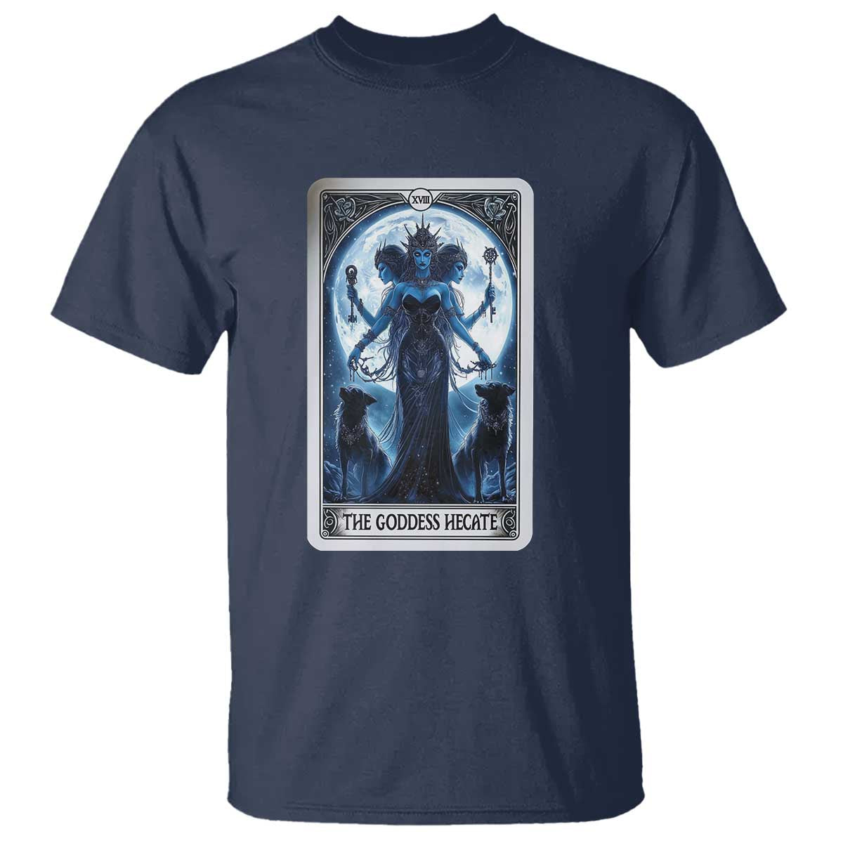 Greek Mythology Hecate Triple Goddess T Shirt Moon Pagan Gothic Witch