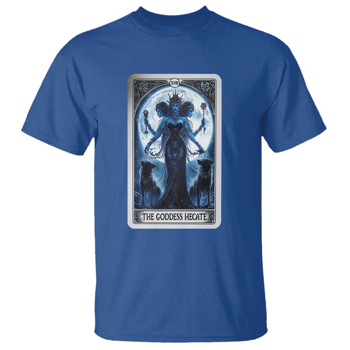 Greek Mythology Hecate Triple Goddess T Shirt Moon Pagan Gothic Witch