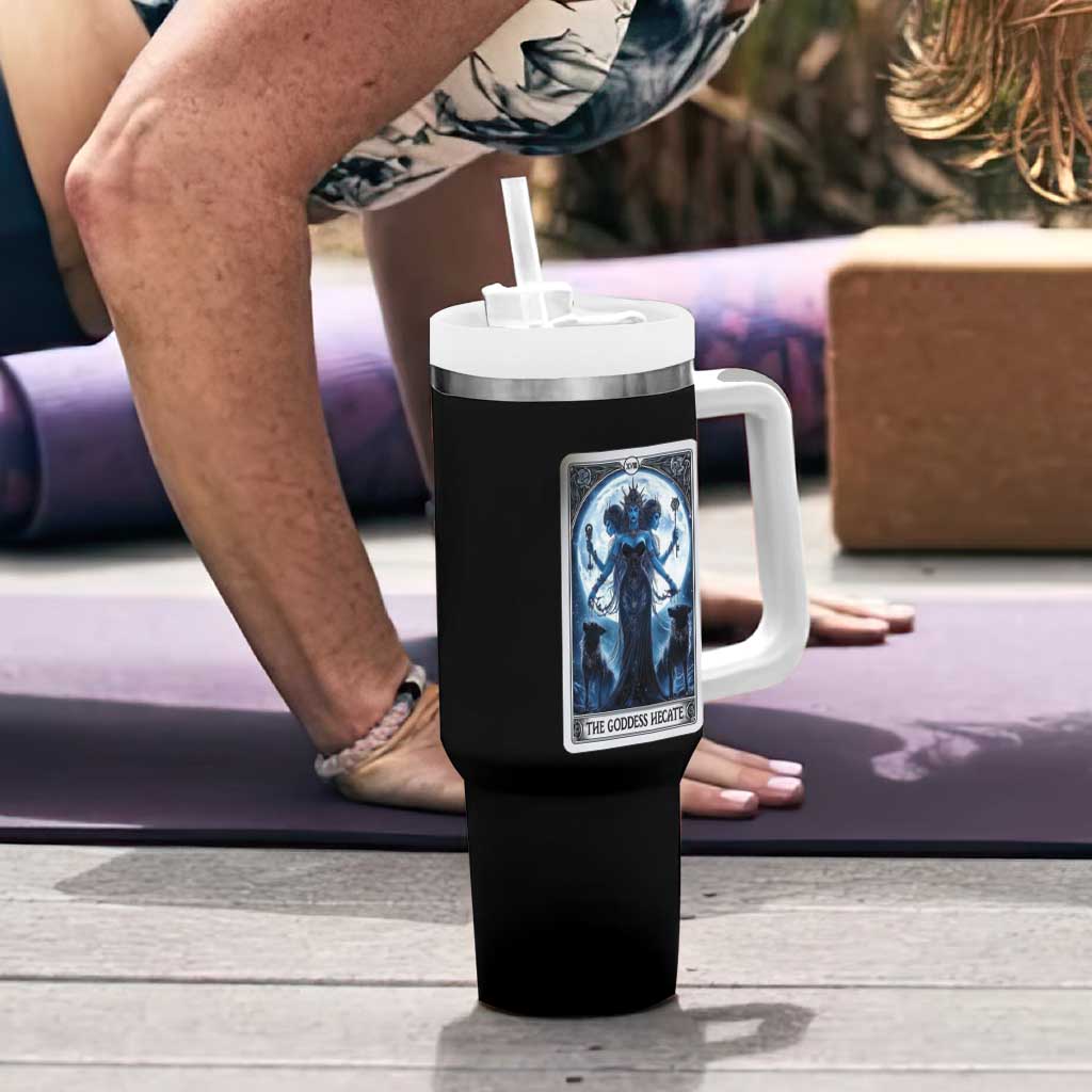 Greek Mythology Hecate Triple Goddess Tumbler With Handle Moon Pagan Gothic Witch