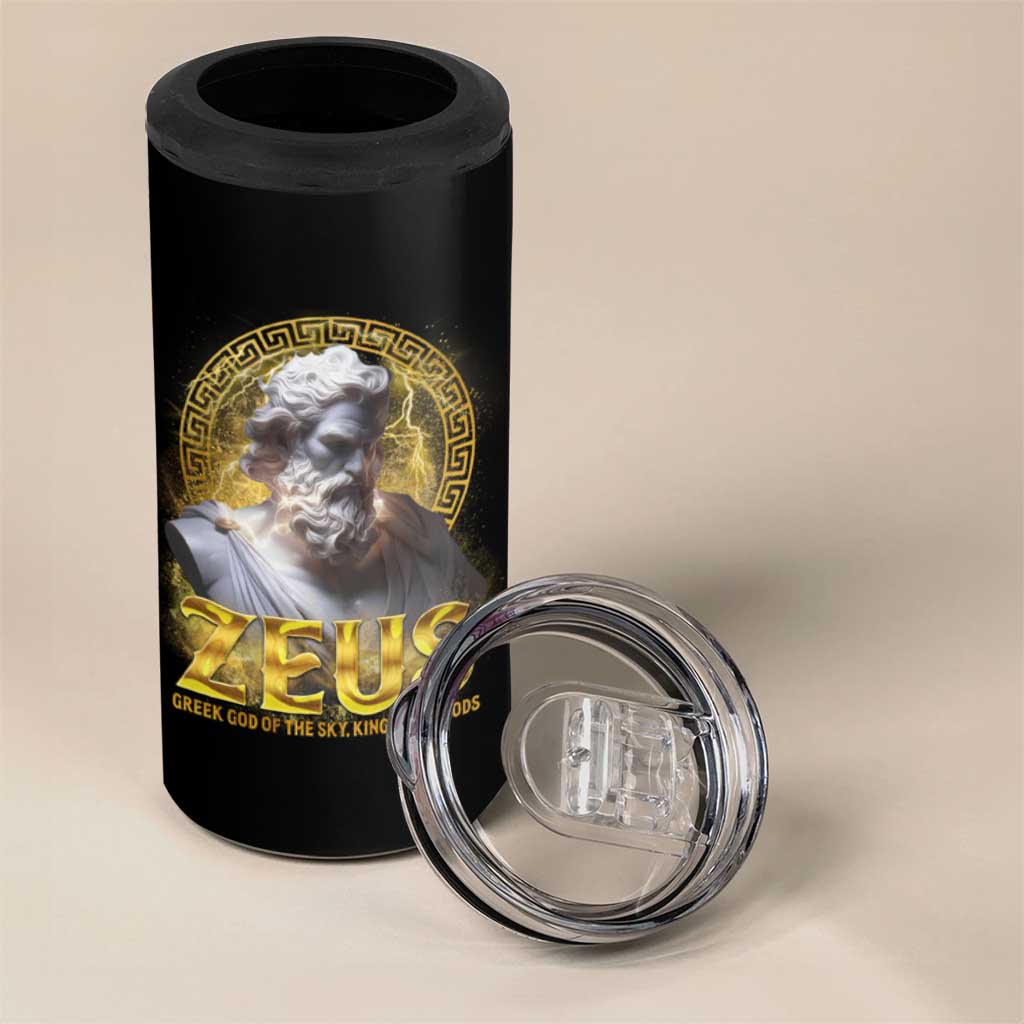 Greek Mythology Zeus 4 in 1 Can Cooler Tumbler God Of The Sky King Of All Gods