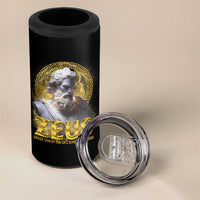 Greek Mythology Zeus 4 in 1 Can Cooler Tumbler God Of The Sky King Of All Gods