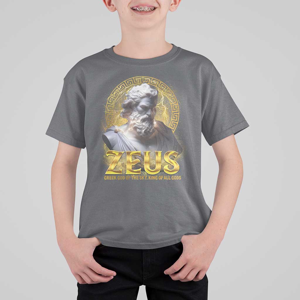 Greek Mythology Zeus T Shirt For Kid God Of The Sky King Of All Gods
