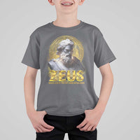 Greek Mythology Zeus T Shirt For Kid God Of The Sky King Of All Gods