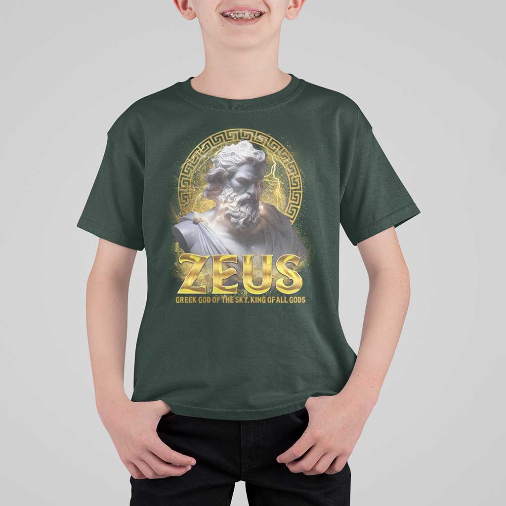Greek Mythology Zeus T Shirt For Kid God Of The Sky King Of All Gods