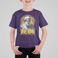 Greek Mythology Zeus T Shirt For Kid God Of The Sky King Of All Gods