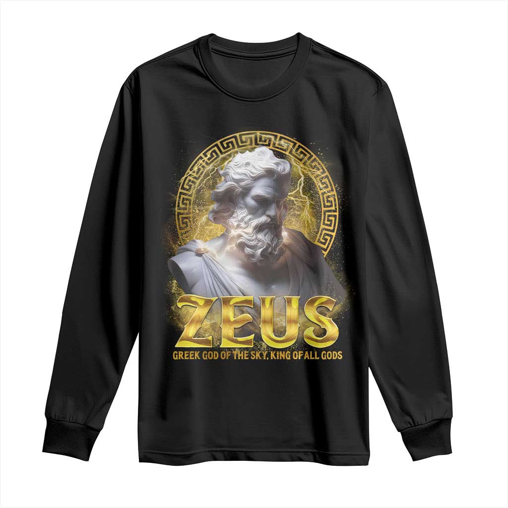 Greek Mythology Zeus Long Sleeve Shirt God Of The Sky King Of All Gods