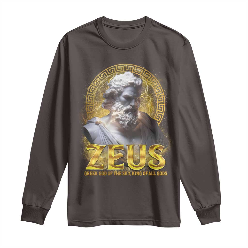 Greek Mythology Zeus Long Sleeve Shirt God Of The Sky King Of All Gods