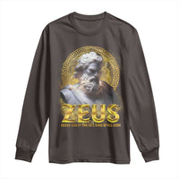 Greek Mythology Zeus Long Sleeve Shirt God Of The Sky King Of All Gods