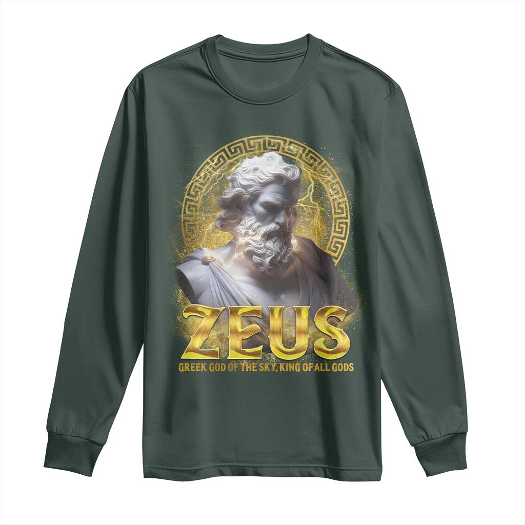 Greek Mythology Zeus Long Sleeve Shirt God Of The Sky King Of All Gods