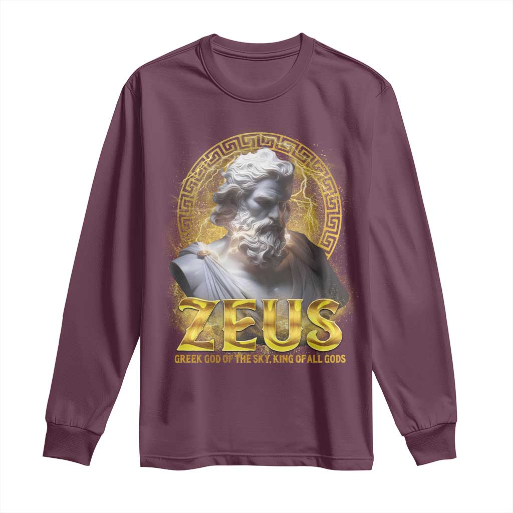 Greek Mythology Zeus Long Sleeve Shirt God Of The Sky King Of All Gods