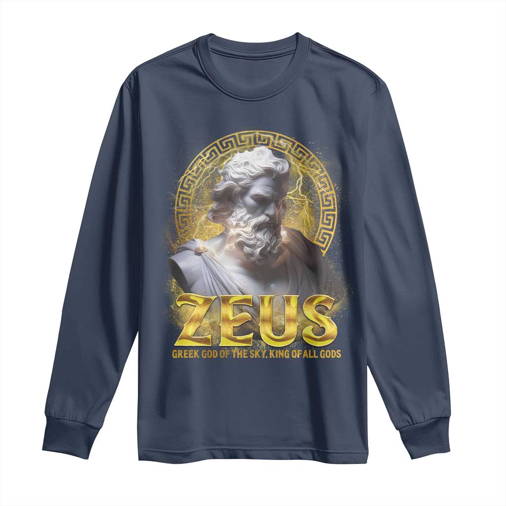 Greek Mythology Zeus Long Sleeve Shirt God Of The Sky King Of All Gods
