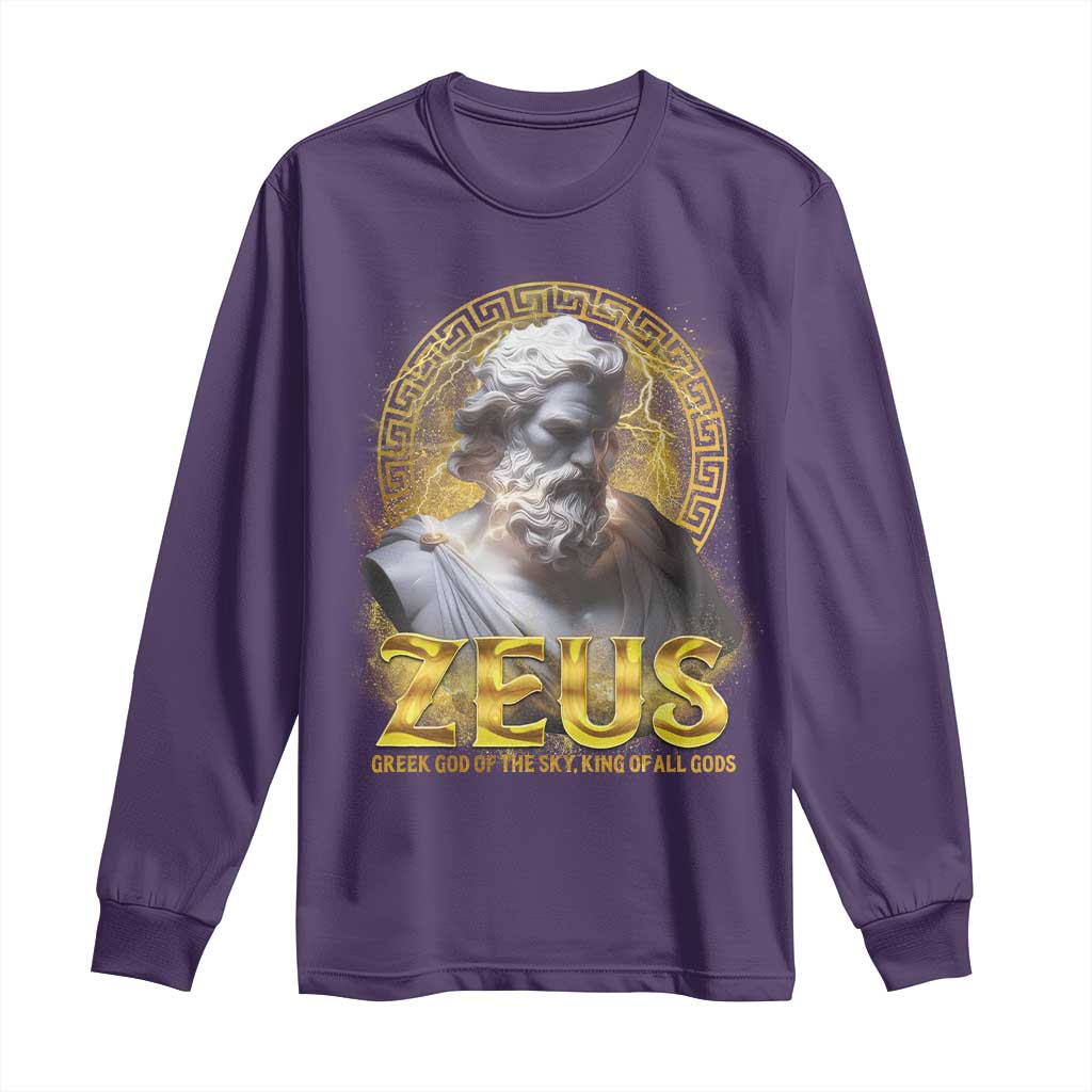 Greek Mythology Zeus Long Sleeve Shirt God Of The Sky King Of All Gods